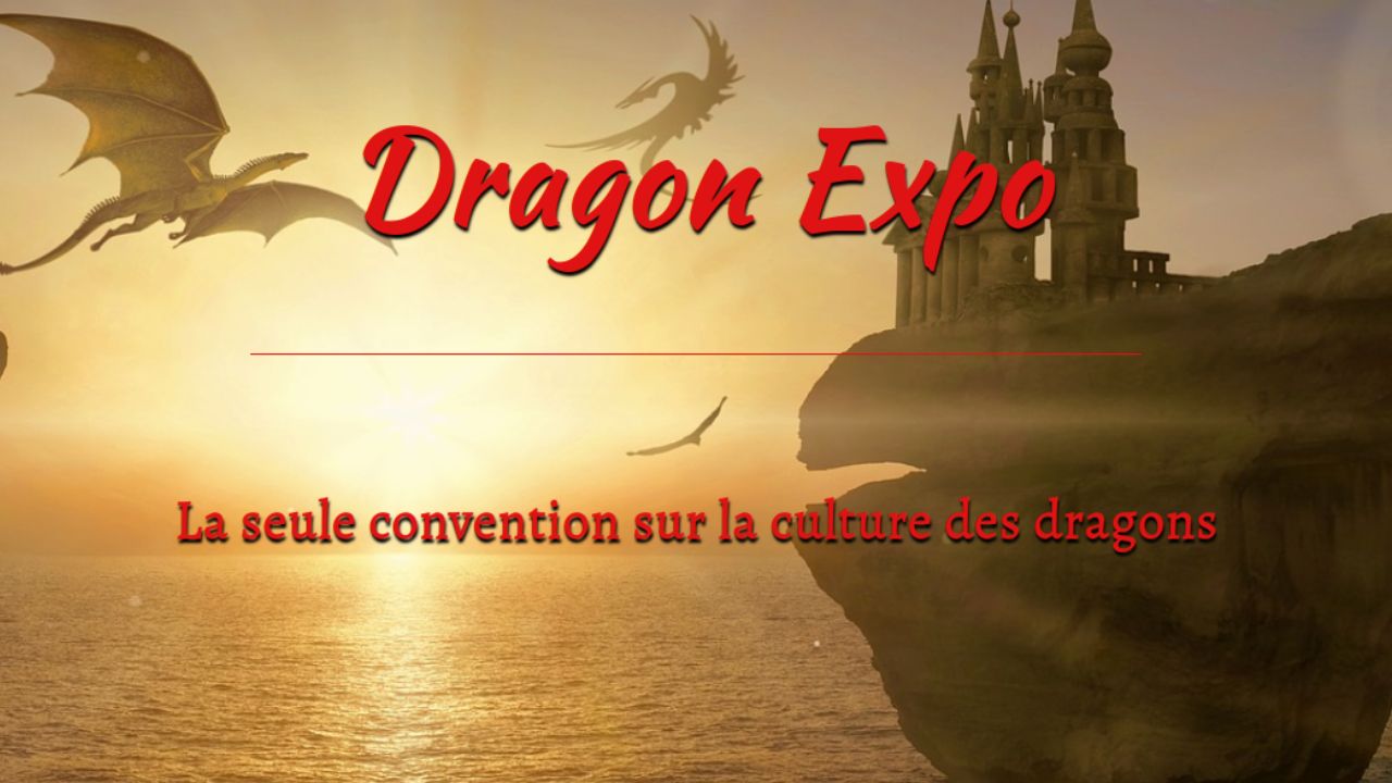 Capture d'écran de la page d'accueil du site de la Dragon Expo