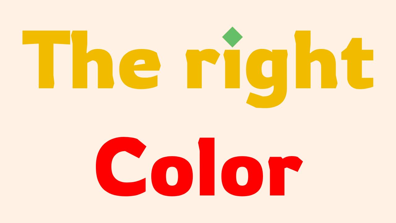 Le logo du site The Right Color